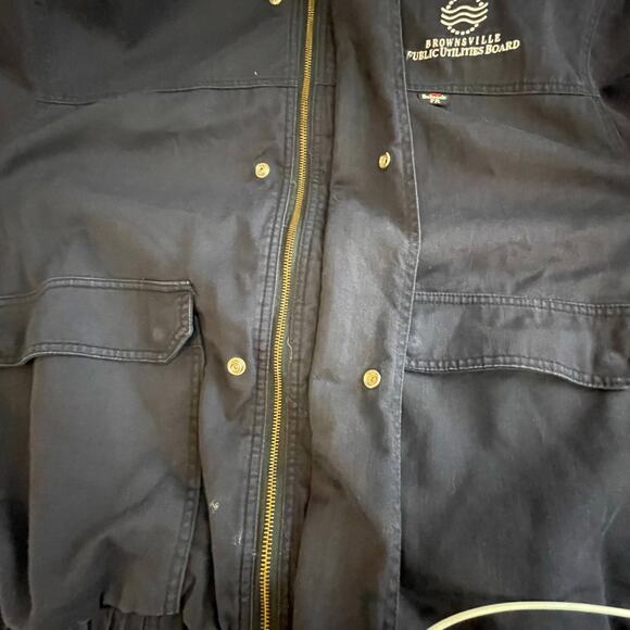 Bulwark Protective Apparel Blue Full Zip Jacket Men's Large FR Flame Resistant - Picture 7 of 15